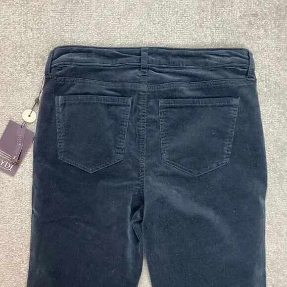 NWT NYDJ Women’s 6 Sheri Slim Corduroy stretch Lift Tuck Technology Navy New - Picture 4 of 8